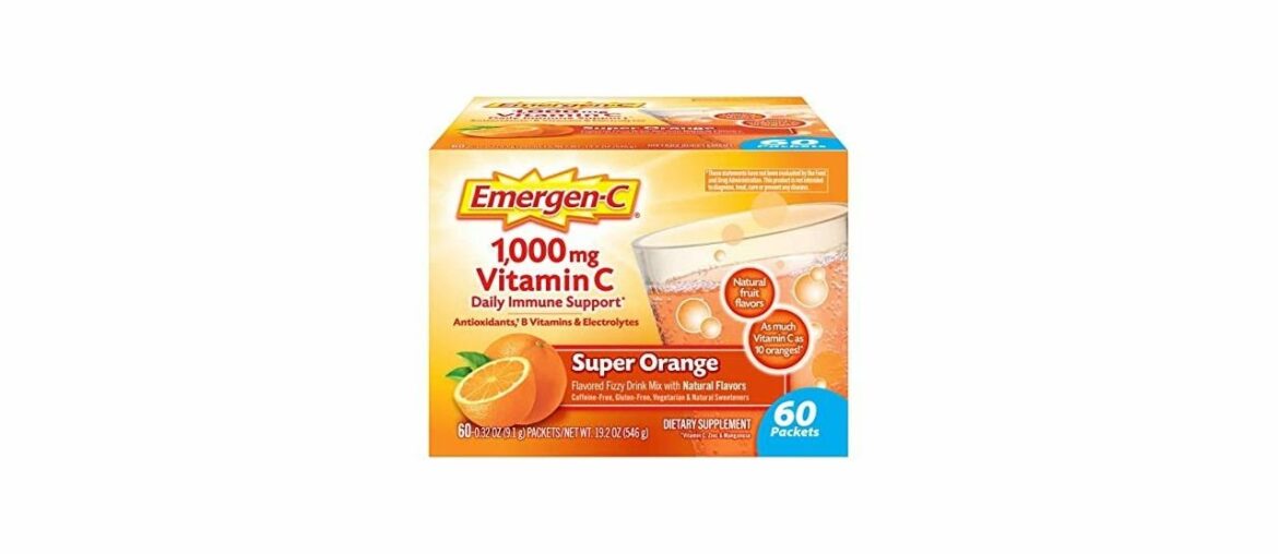 Emergen-C 1000mg Vitamin C Powder, with Antioxidants, B Vitamins and Electrolytes, Vitamin C Supple