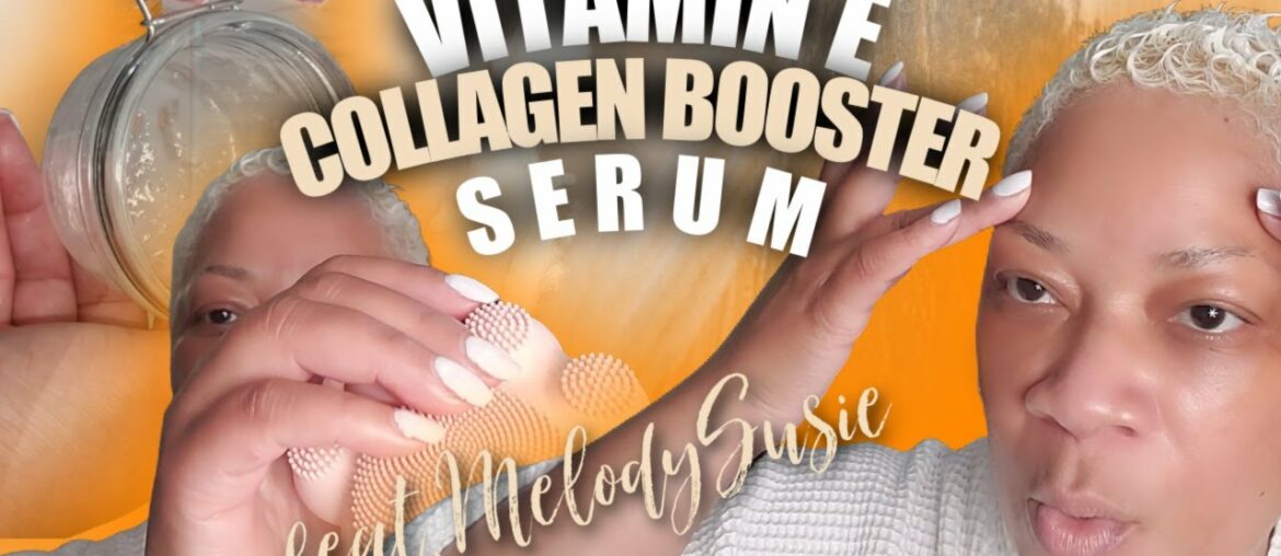 Vitamin E Collagen Booster Plump Renew Reduce Fine Lines Wrinkles|MelodySusie Facial Cleansing Brush