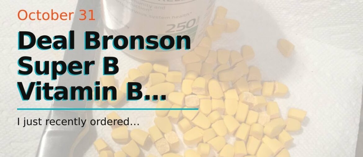 Deal Bronson Super B Vitamin B Complex Sustained Slow Release (Vitamin B1, B2, B3, B6, B9 - Fol...