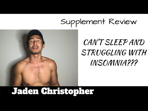 Trouble Sleeping and INSOMNIA? This SUPPLEMENT can help! Adrenal Fatigue & Anxiety!