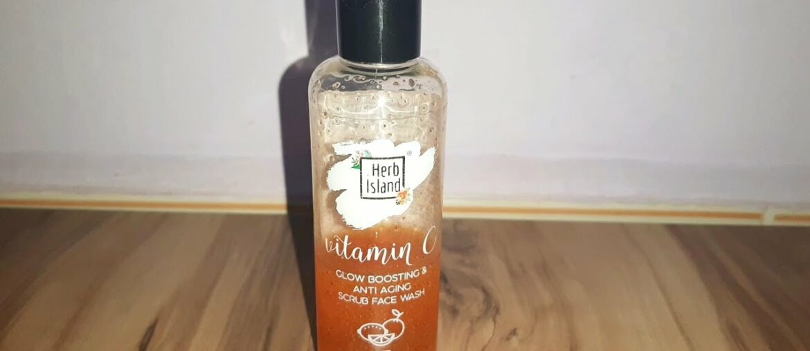 Herb Island Vitamin C Glow Boosting Anti Aging Scrub Face Wash Review