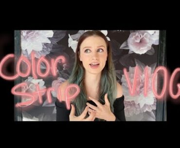 3 attempts- Using Vitamin C, Color Oops and Tarot Cards to strip the blue color from my hair!