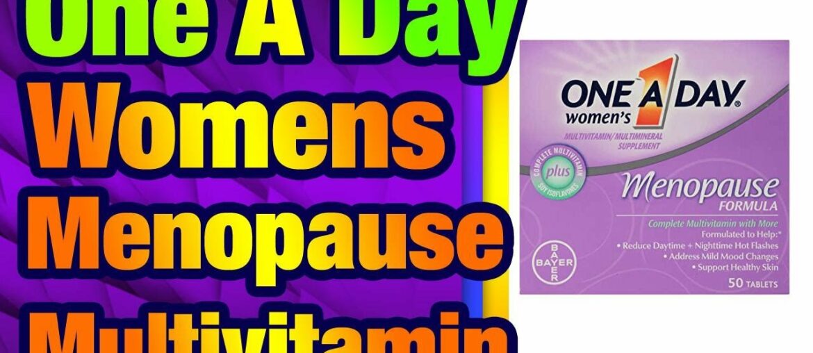 One A Day Women's Menopause Multivitamin with Vitamin A, Vitamin C, Vitamin D, Vitamin E a