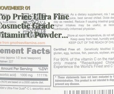 Deal Ultra Fine Cosmetic Grade Vitamin C Powder  DISSOLVES INSTANTLY IN WATER