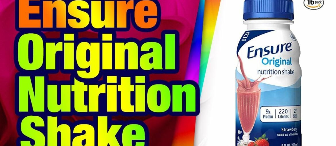 Ensure Original Nutrition Shake With 9g of Prote in, Meal Replacement Shakes, Strawberry, 8