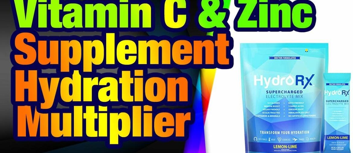 Immune Support, Vitamin C & Zinc Supplement Hydration Multiplier with Keto Hydration Powde