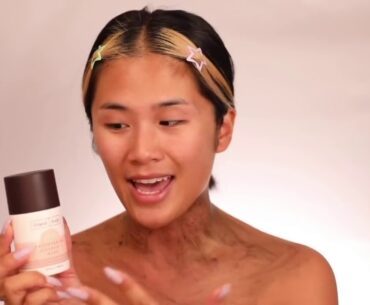 Revealing bright, clear skin with frank body's Brightening Vitamin C Mask.