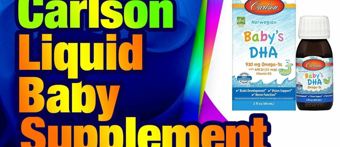 Carlson - Baby's DHA, Liquid DHA Baby Supplement, 1100 mg Omega-3s + 400 IU Vitamin D3, Br