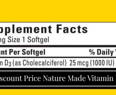 Best Price Nature Made Vitamin D3 1000 IU, Mega Size, 650-Count Softgels