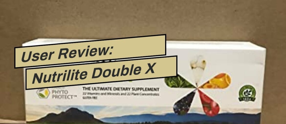 User Review: Nutrilite Double X Vitamin/mineral/phytonutrient Supplement-31 Day Supply Refill