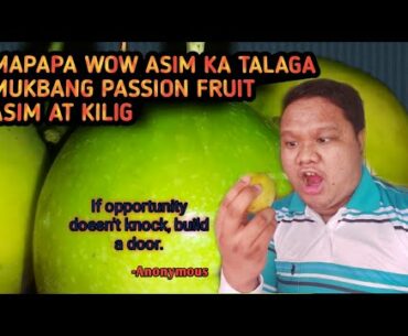 ASMR MUKBANG NUTRITIOUS PASSION FRUIT RICHEST IN VITAMIN C | PASSION FRUIT WITH SALT SOUR BUT TASTY