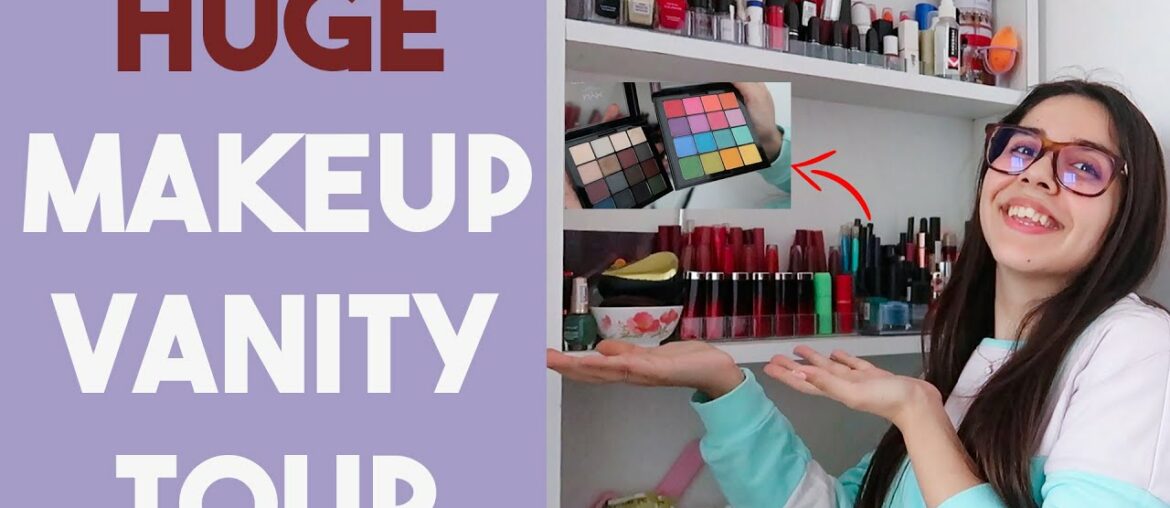 *HUGE* Makeup Vanity Tour 2020 *IN HINDI* | Heli Ved