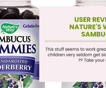 User Review: Nature's Way Sambucus Elderberry Gummies, Herbal Supplements with Vitamin C and Zi...
