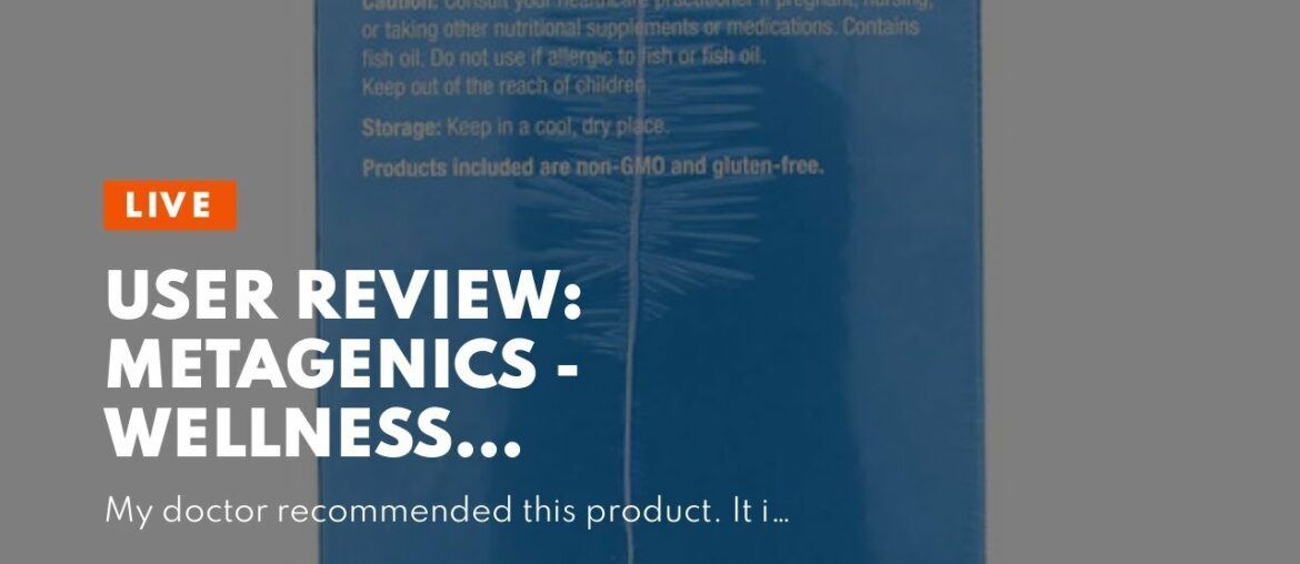 User Review: Metagenics - Wellness Essentials, 30 Count
