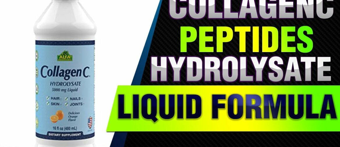 CollagenC - Collagen Peptides Hydrolysate Liquid Formula of 500mg with Vitamin C - Daily Supplement