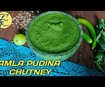 Immunity Boosting Tangy Amla Pudina Chutney (Full of Vitamins, Minerals, Fibers)