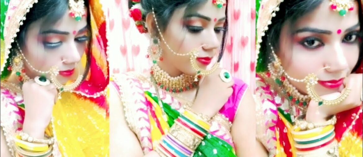 Krwachauth Makeup Look/Traditional krwachauth puja makeup look
