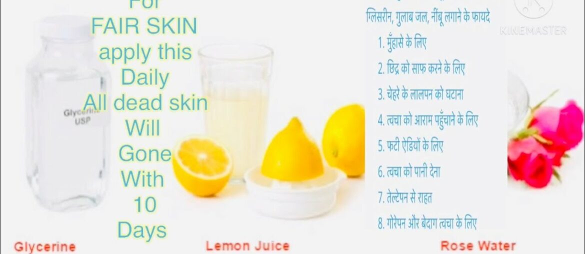 Night mask for winter of glycerin, lemon,rose water:#glowingskin #fairskin #lemonglycerinrosewater