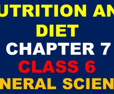 Nutrition And Diet | Chapter 7 | Class 6 | General Science