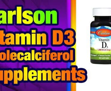 Carlson - Vitamin D3, 1000 IU (25 mcg), Immune Support, Bone Health, Muscle Health, Cholec