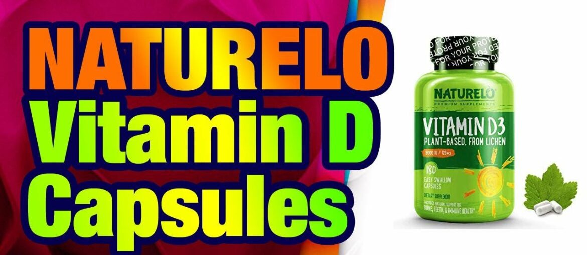 NATURELO Vitamin D - 5000 IU - Plant Based - from Lichen - Best Natural D3 Supplement for