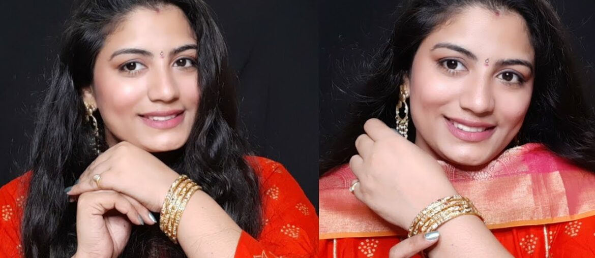 How to do DIWALI MAKEUP in Telugu | EASY & Step By Step Makeup for Diwali|makeup tutorial In TELUGU