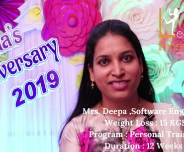 Recovered From Anemia |Reduced 15 Kgs Healthy Weight Loss | Leona's Fitness Studio For Woman