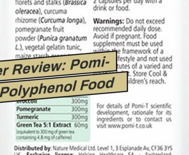 User Review: Pomi-T Polyphenol Food Supplement 60 Capsules (Pack of 3 - 180 Capsules) by POMI-T
