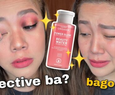 NEW LUXE ORGANIX POWER GLOW MICELLAR & BEAUTY WATER REVIEW  MJ MATIENZO