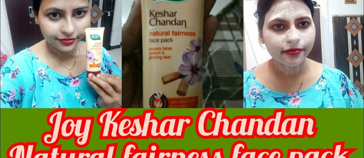 #Joy Keshar Chandan Face Pack(with vitamin B3 & turmeric)"Review with Demo"