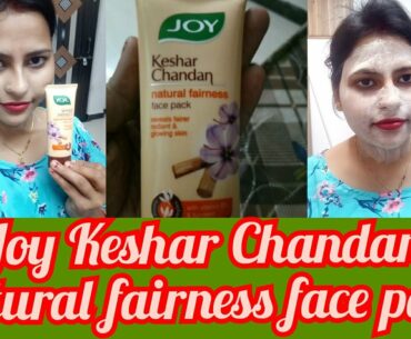 #Joy Keshar Chandan Face Pack(with vitamin B3 & turmeric)"Review with Demo"