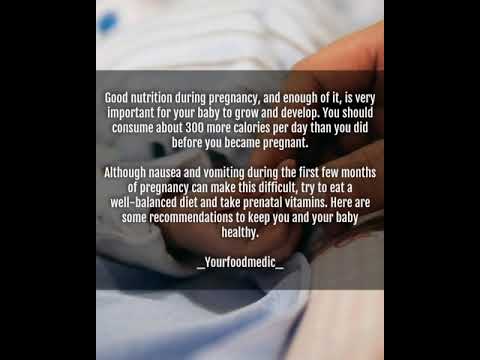 ||Nutrition goals for healthy pregnancy ||