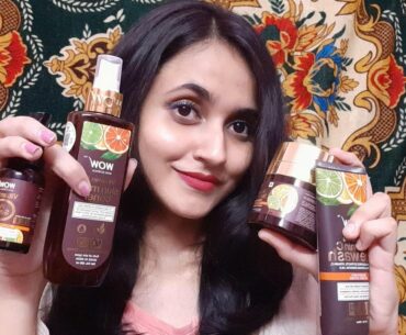 Wow Skinscience Vitamin C Range |My winter skincare routine with wow |Facewash, Toner, Serum & Cream