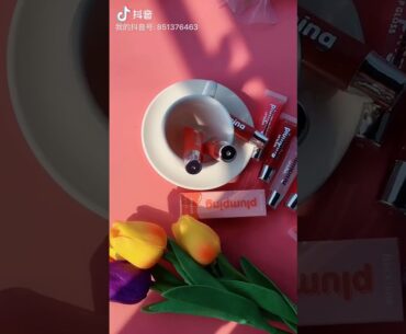 Moisturizer Cherry GlossPlumping Lip gloss Makeup Big Lipgloss Moisturizer Plump Volume ShinyVitamin