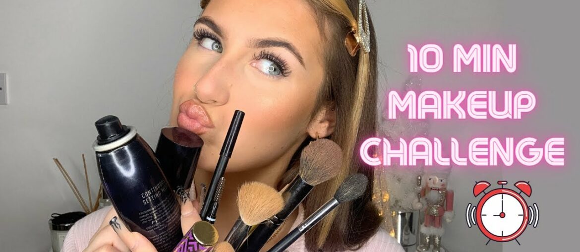 10 MINUTE GLAM MAKEUP CHALLENGE | ALEX MAYHEW
