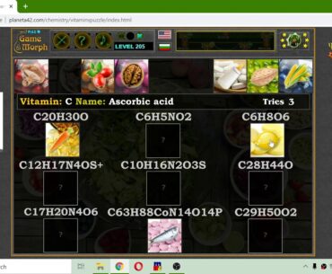 Vitamin Types - Fun Chemistry Educational Game