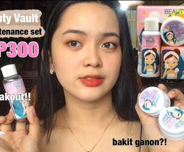 HONEST REVIEW: Beauty Vault Whitening Maintenance Set (( nah breakout ako!! )) | Shynne B