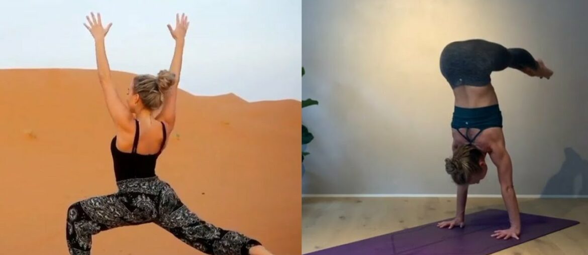 Fitness track yoga | 10 minute yoga full Body Stretch | Morning yoga Workout | yoga tracks..