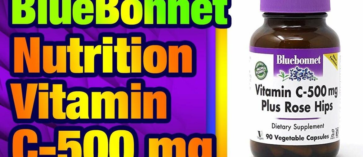 BlueBonnet Nutrition Vitamin C-500 mg Plus Rose Hips Vegetable Capules, for Immune Health,