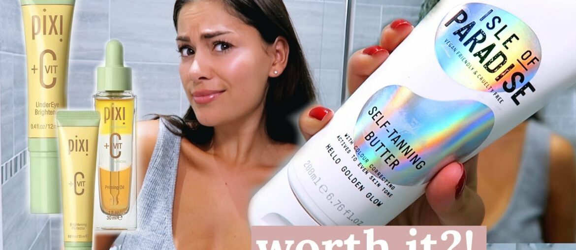 TESTING ISLE OF PARADISE TANNING BODY BUTTER + PIXI VITAMIN C | Beauty's Big Sister