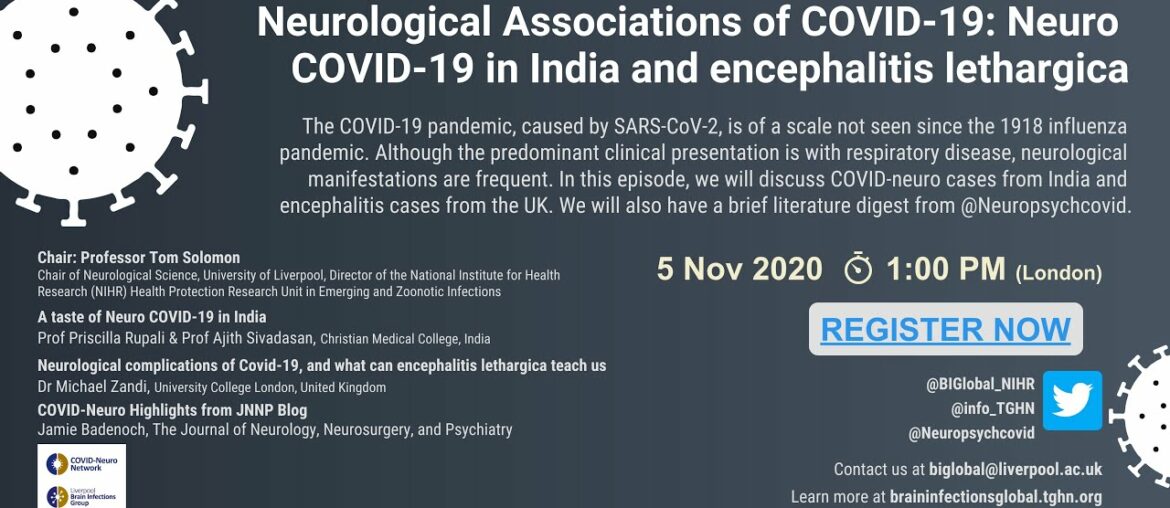 COVID Neuro Network: Neuro COVID-19 in India and encephalitis lethargica