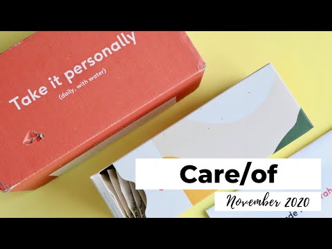 Care/of Unboxing November 2020: Vitamin Subscription Box