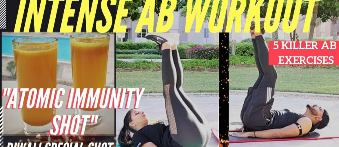 INTENSE AB Workout | Get TONED ABS | Diwali "ATOMIC IMMUNITY SHOT" | DAB 2 FITNESS