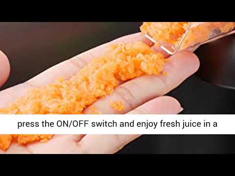 Slow Juicer IKICH 200W Compact Vertical Masticating Juicer with Maximum Nutritional Value, Easy to