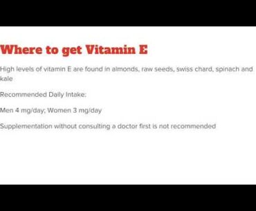 06  Vitamin E II MICRONUTRIENTS II (Learn about Nutrition, Dieting For Weight Loss, Building Muscle)
