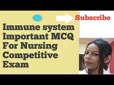 Immune system Important MCQ For Nursing Competitive Exam l Subs Nursing Tutorial