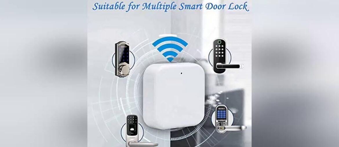 Top, Bluetooth Wifi Gateway Fingerprint Password Smart Electronic Door Lock Home Bridge Ttlock App