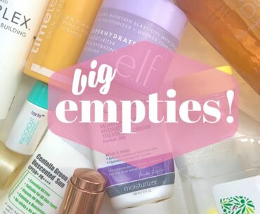 EMPTIES! SKINCARE, HAIR, AND A SAD MAKEUP EMPTY :/ | PURITO, OLAPLEX, NATASHA DENONA, ETC