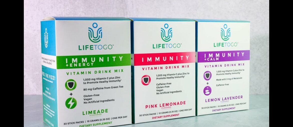 NEW LifeToGo Immunity Vitamin Drink Mixes