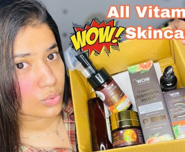 Wow Skincare Vitamin C Skincare Routine for Bright glowing Skin | Review and Result
